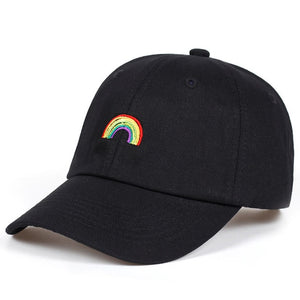 2018 new rainbow Cap Adjustable Hip Hop Snapback Baseball Cap Men Women